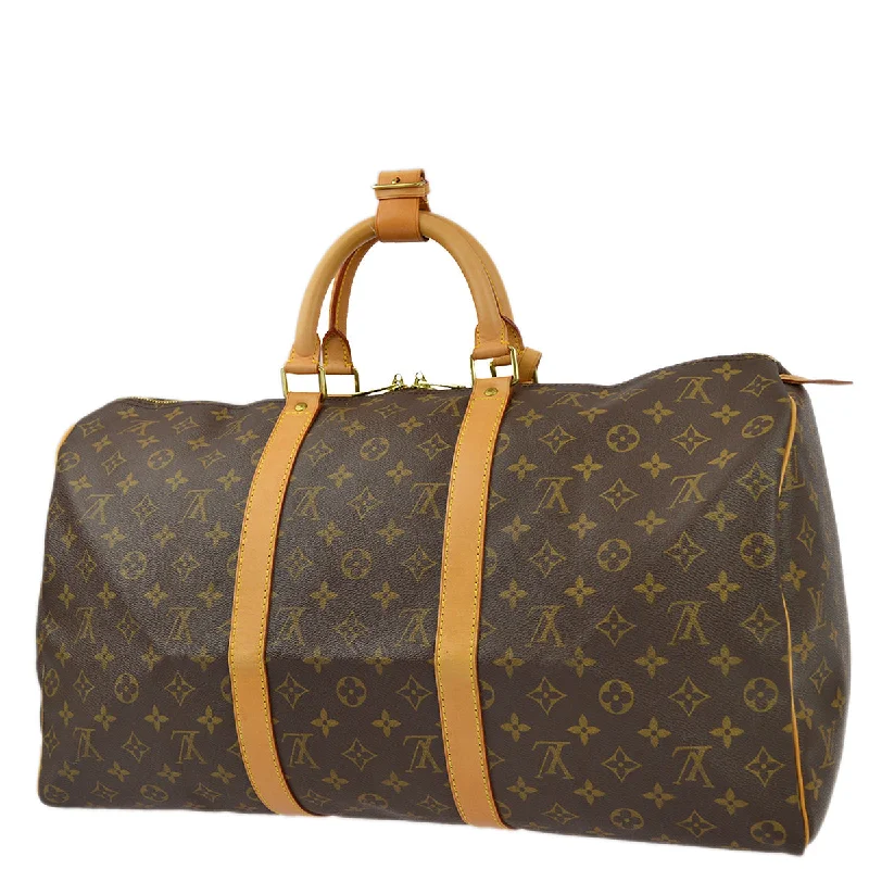 Louis Vuitton 2000 Monogram Keepall 50 Duffle Travel Handbag M41426